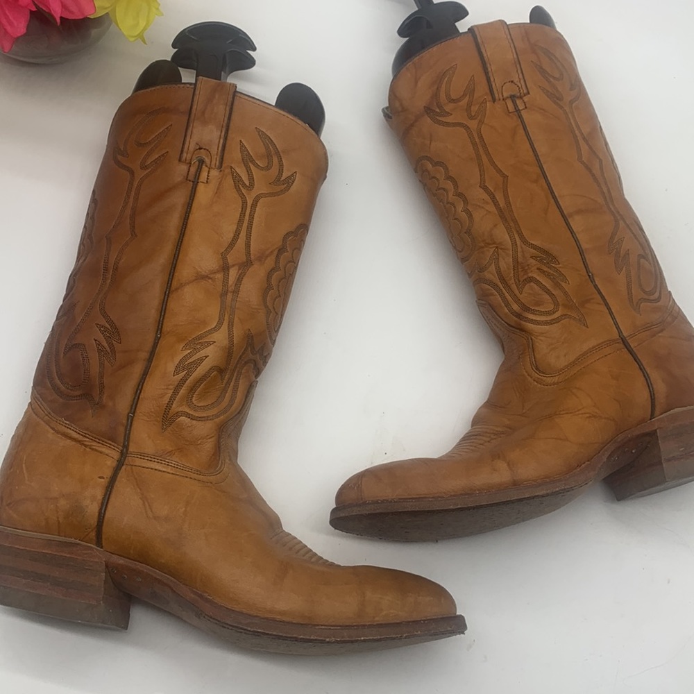 Texas Imperial vintage Leather Cowboy Boots M241 Sz 8.5. COW3076 - Picture 7 of 14